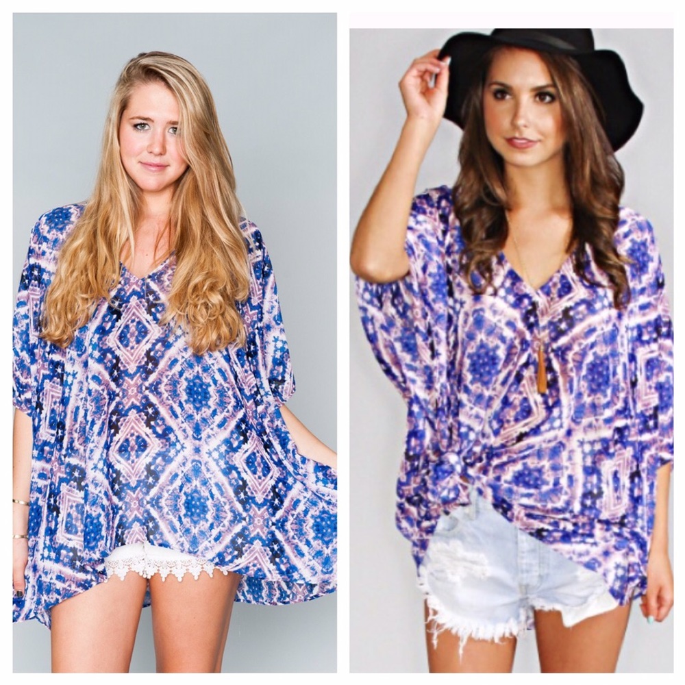Show Me Your Mumu Peta Tunic, Purple Haze, M