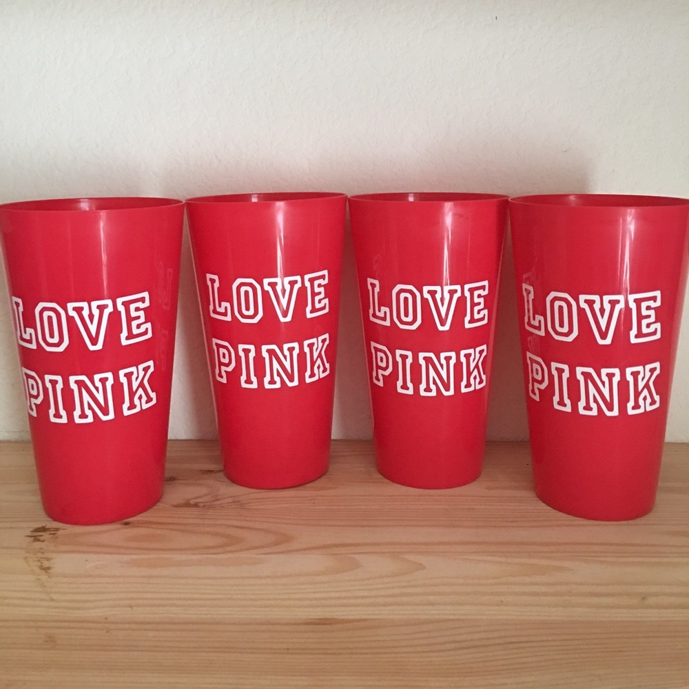Victoria's Secret Love Pink cups