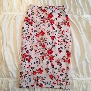 Express Floral Midi Skirt *Price firm*