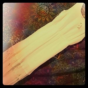 Sugar-white, hi-low tank dress