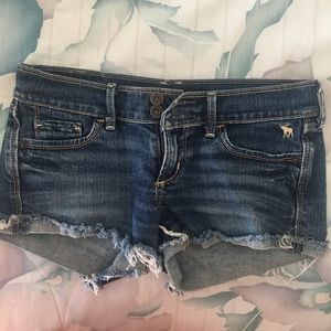 Abercrombie Kids Dark Wash Jean Shorts