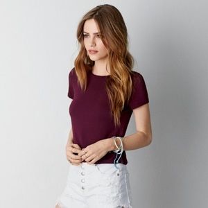 American Eagle Summer Burgundy Soft & Sexy t-shirt