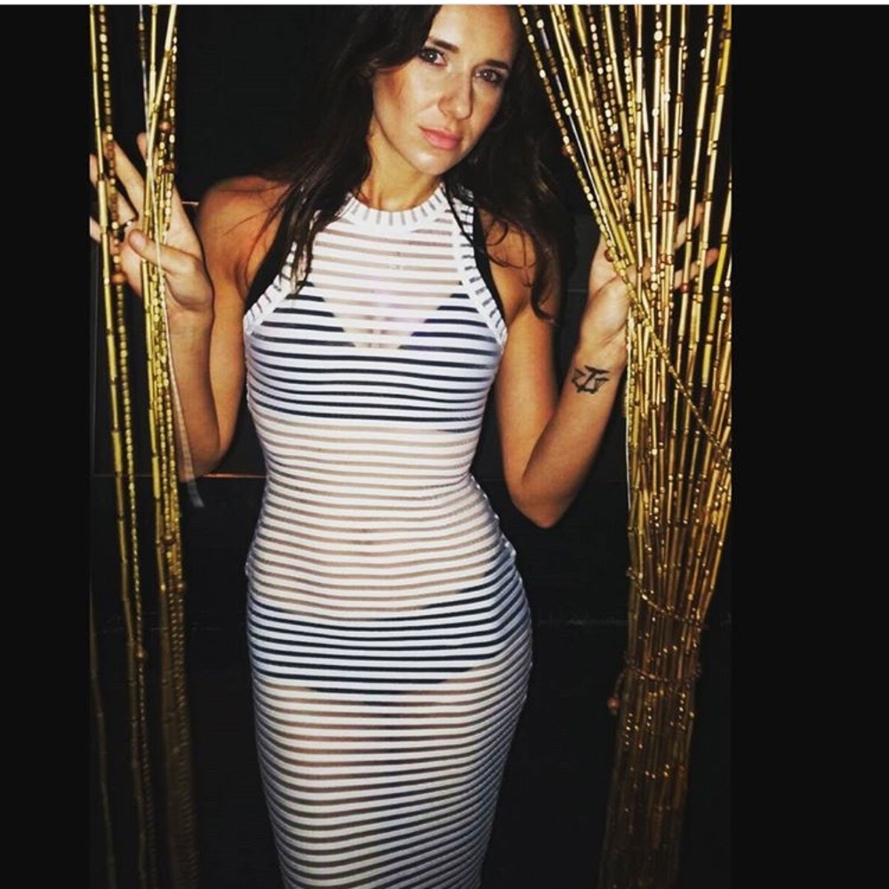 Nasty Gal White see-through summer dress