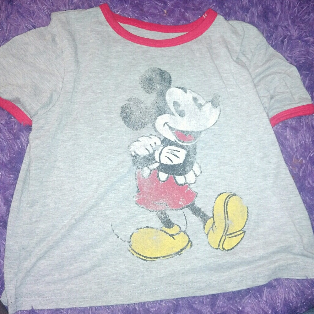 MICKEY MOUSE DISNEY CROPPED SHIRT