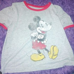 MICKEY MOUSE DISNEY CROPPED SHIRT