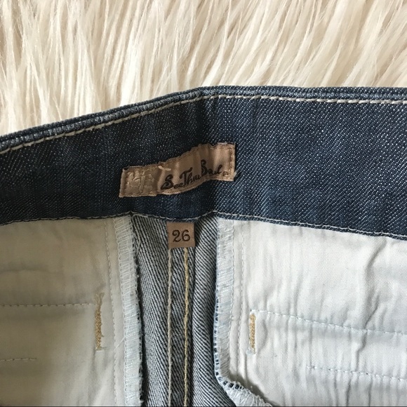 See Thru Soul Cuffed Denim Shorts - Picture 2 of 3