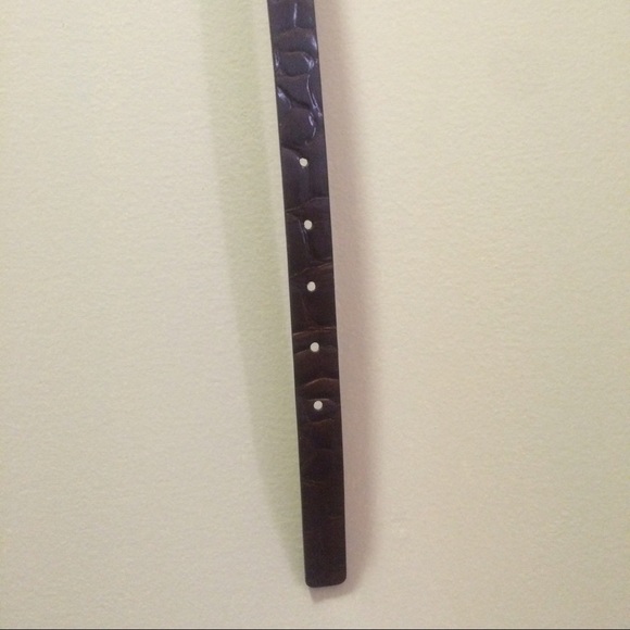 Vintage Crocodile Leather Waist Belt Small