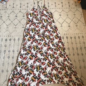 Floral lace front dress