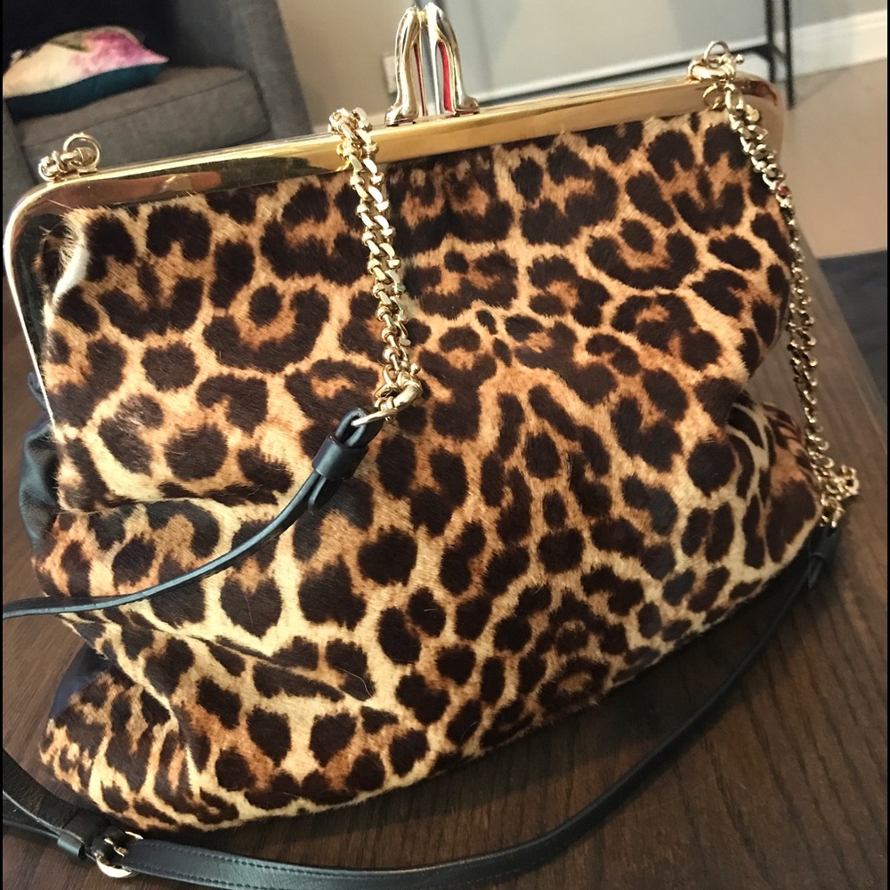 Christian Louboutin Cheetah Shoulder Purse