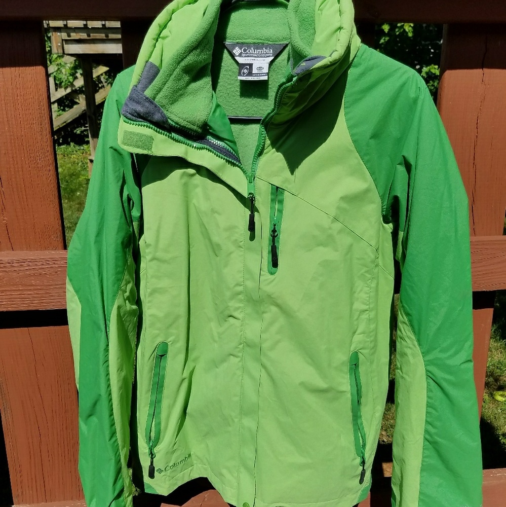 Columbia Bright green youth winter jacket