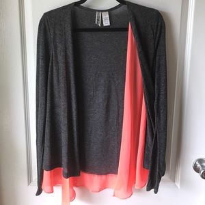 BKE flyaway, gray and bright orange. Size M EUC!