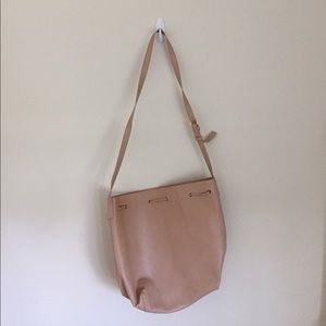 F21 Cream Bucket Bag