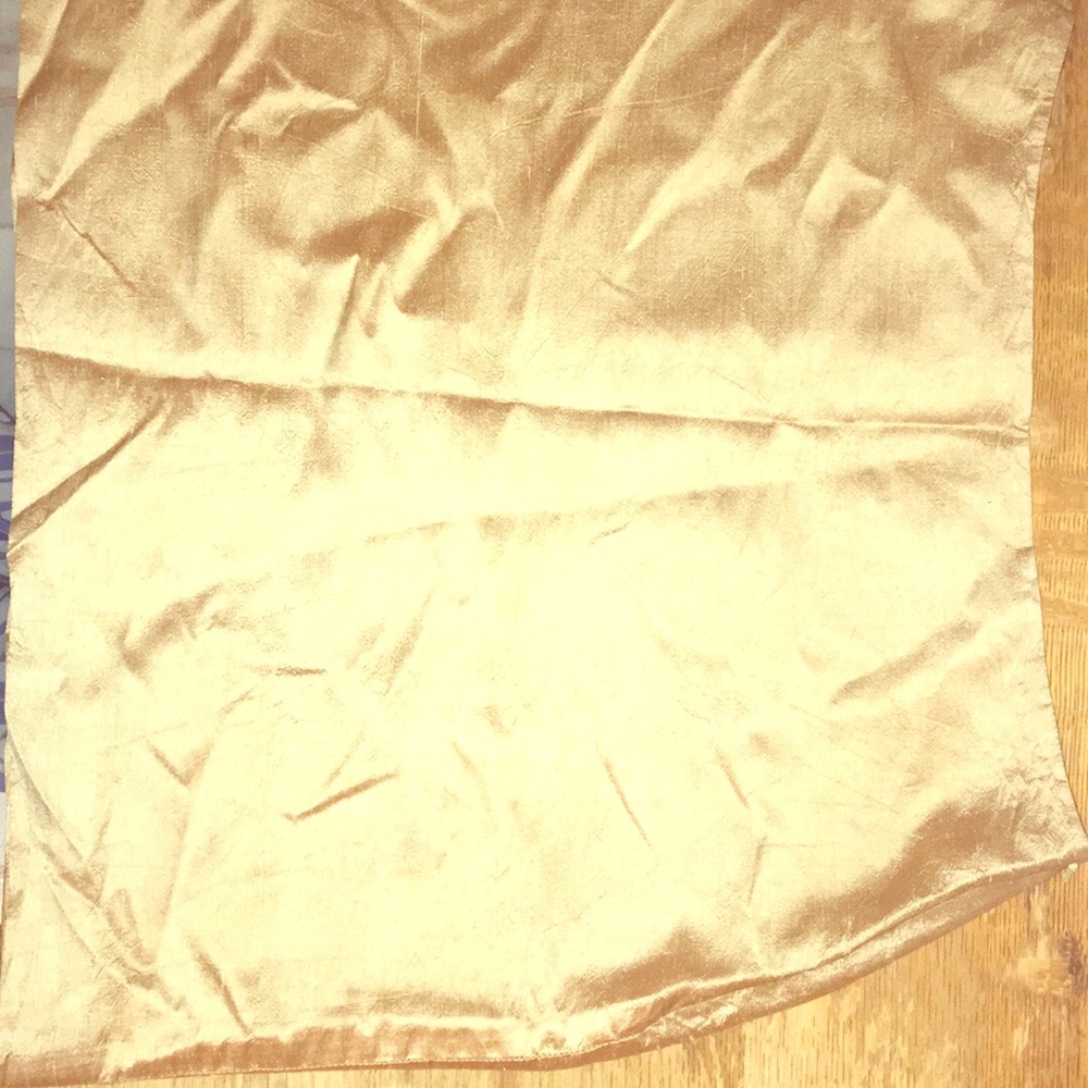 Gold Silk Moda International Mini Skirt