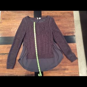 Anthropologie Moth layered sweater