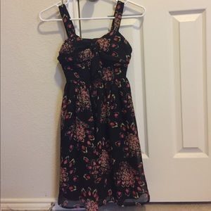 Candie black and pink/yellow dress