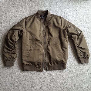 Forever 21 Olive Bomber Jacket S