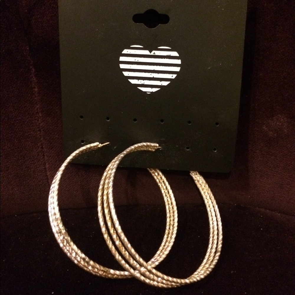 FREE WITH OTHER PURCHASE Silver Hoop Earrings