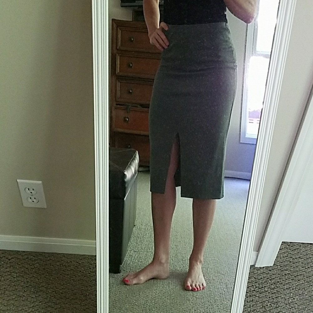 Dark gray skirt
