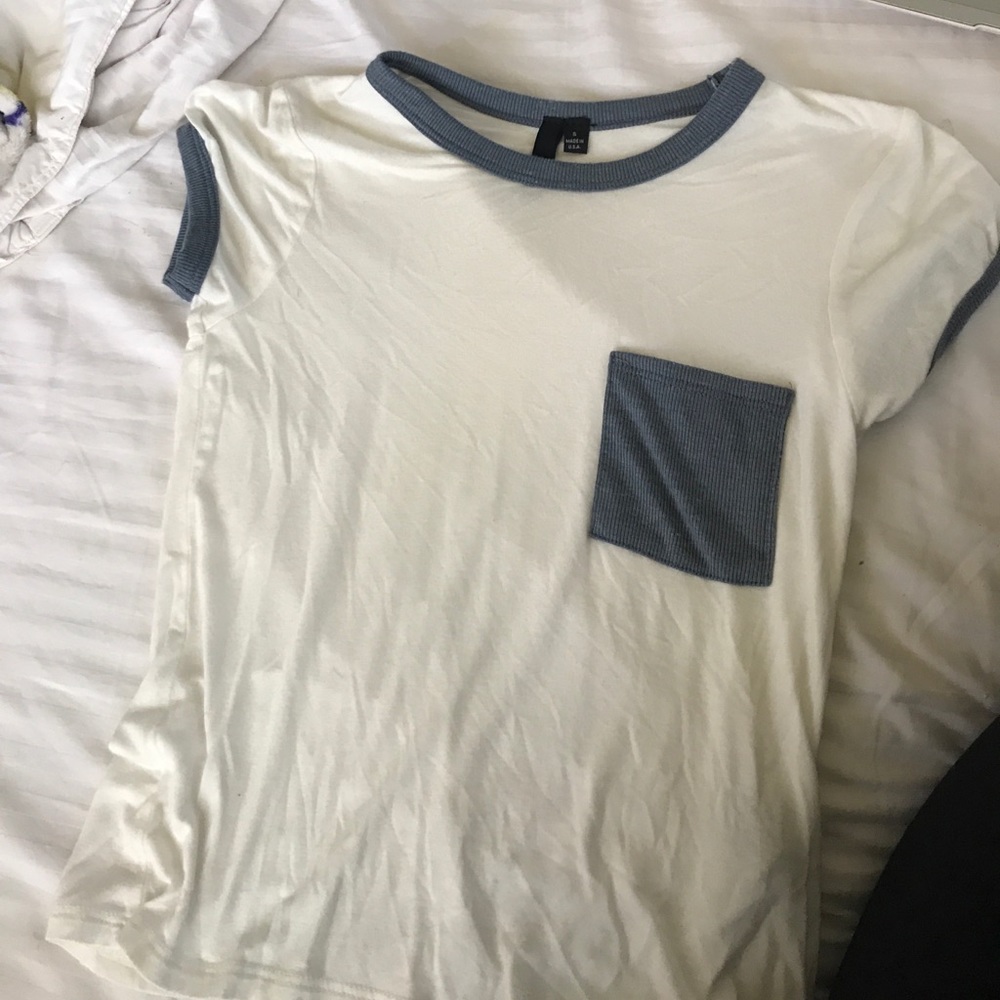 white, tight t-shirt