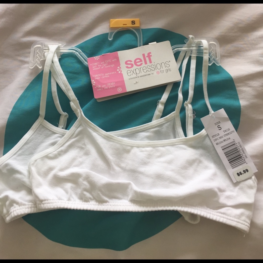 Two Maidenform Girl Bras