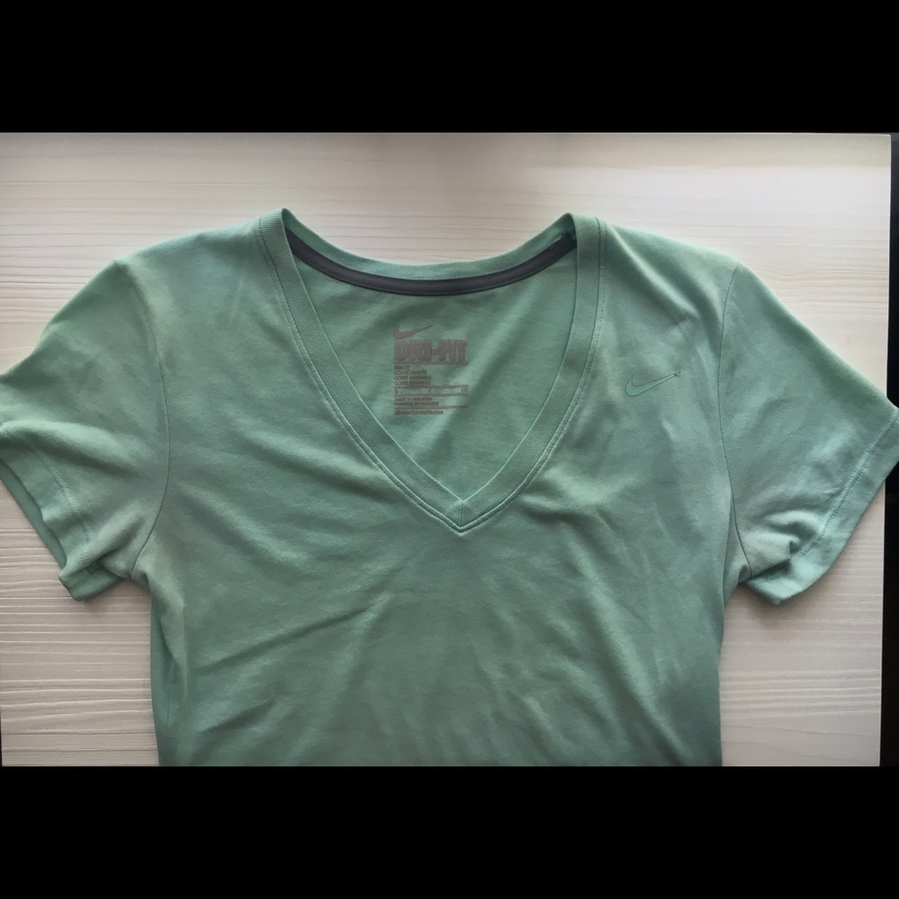 Mint green Nike v-neck
