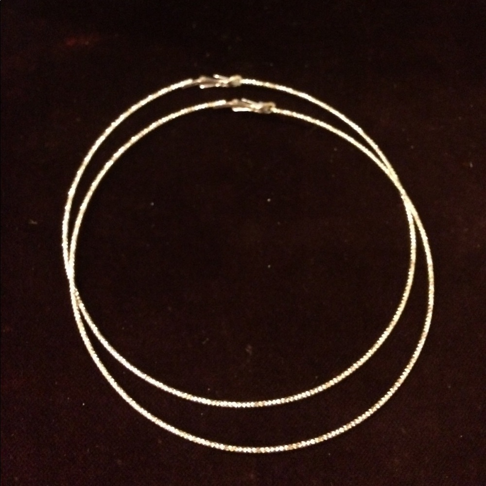 4.5" Enormous Hoop Earrings