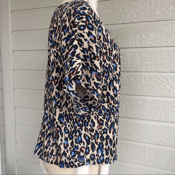 Reckless heart sheer oversize leopard print top - Picture 2 of 6
