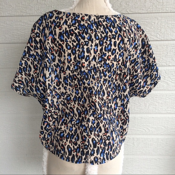 Reckless heart sheer oversize leopard print top - Picture 3 of 6