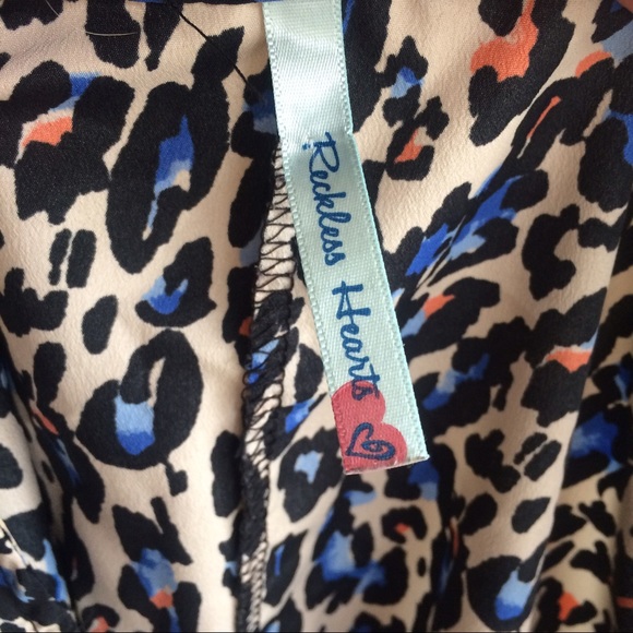 Reckless heart sheer oversize leopard print top - Picture 5 of 6