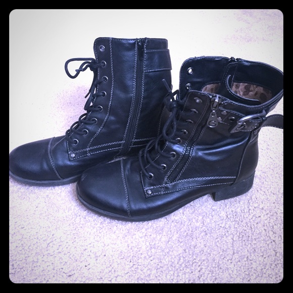 guess combat boots women