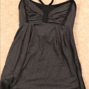 Lululemon black/gray cross back tank size 4