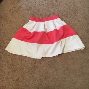 Stripped skater skirt