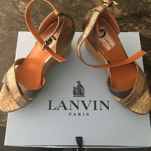Lanvin Espadrille Wedge Sandal