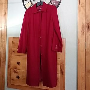 Merona long Red pea coat