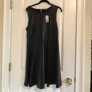 XL Forever 21 Black Pleather Dress NWT