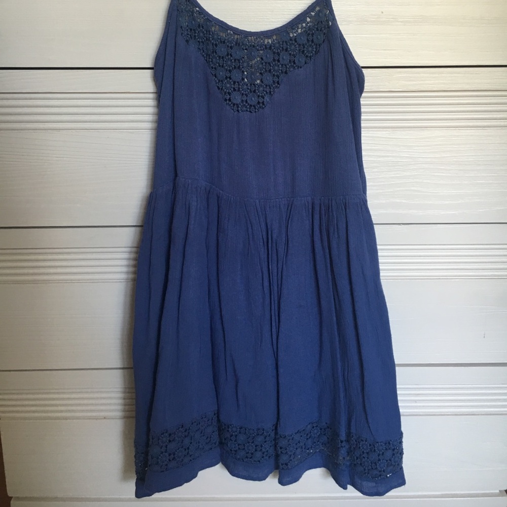Blue lace dress