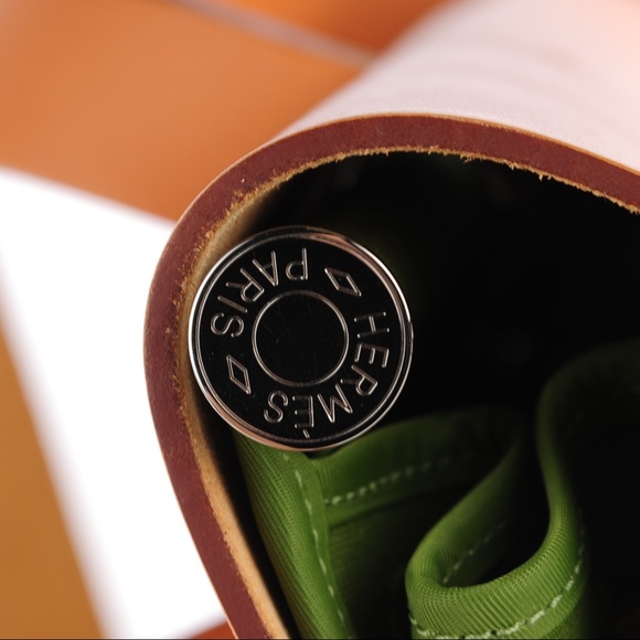 ❌SOLD❌HERMES Toile Herbag Zip 39 MM Pelouse - Picture 4 of 6