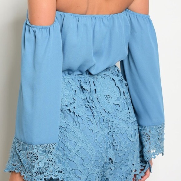 ❄️GORGEOUS DEEP TURQUOISE BLUE ROMPER-NEW❄️ - Picture 4 of 7