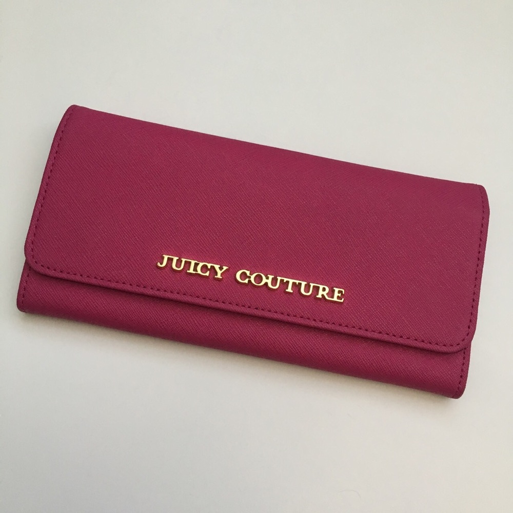 Juicy Couture Hot Pink Continental Wallet