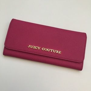 Juicy Couture Hot Pink Continental Wallet