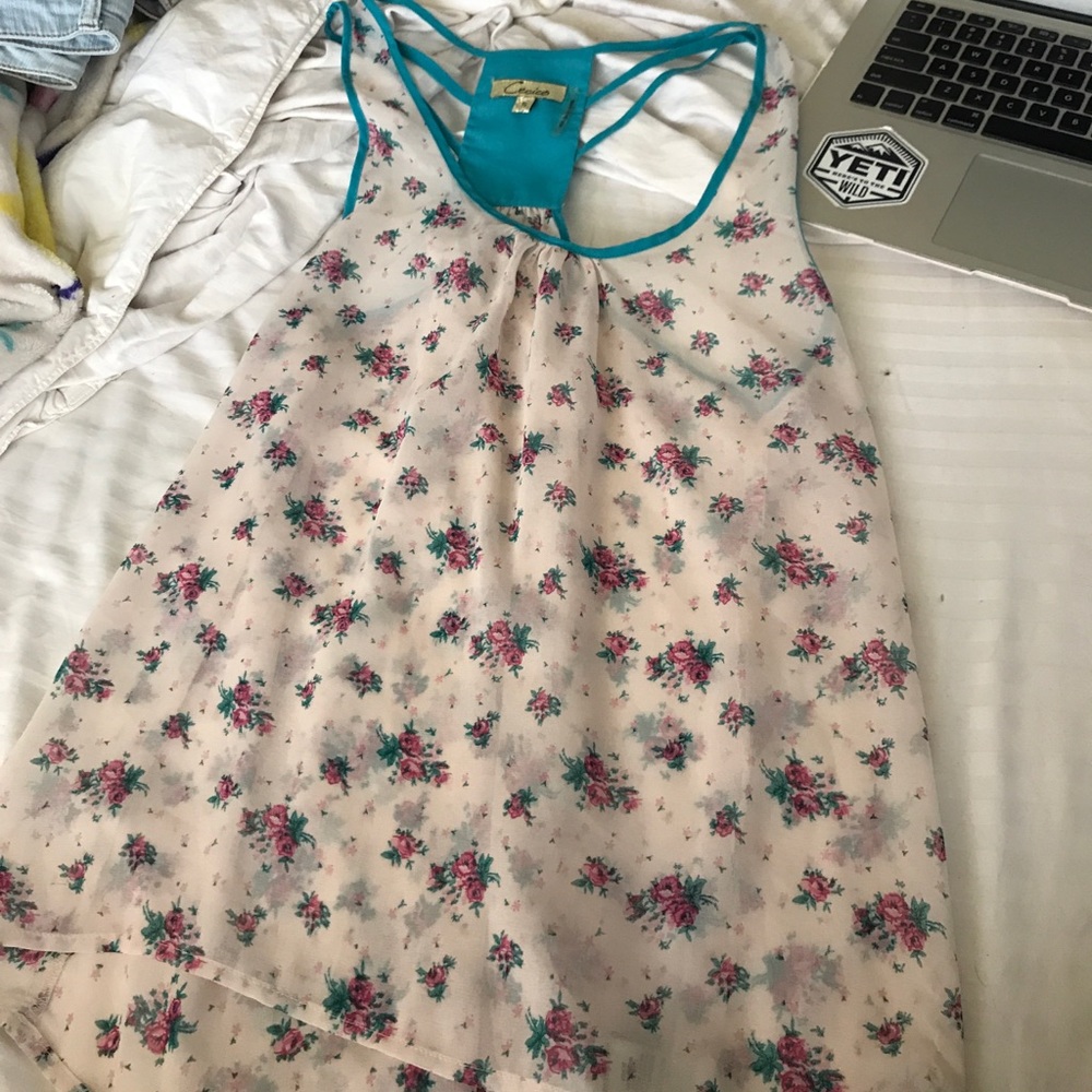 long, oversized sheer top