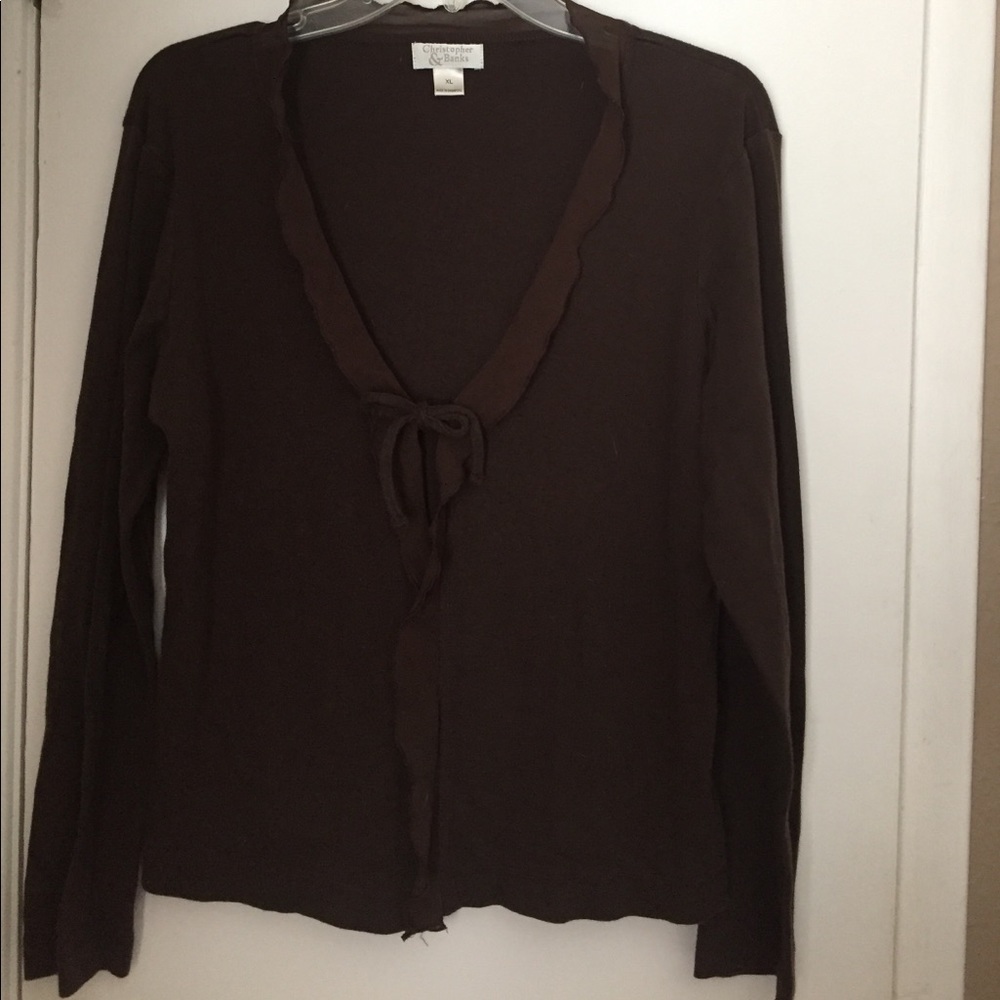 Brown cardigan