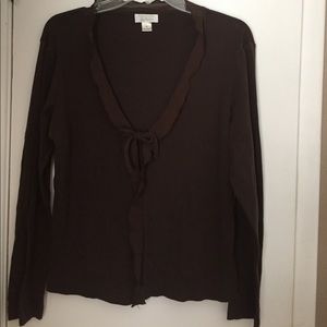 Brown cardigan