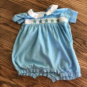 Viva La Fete Smocked Turtle 18mo