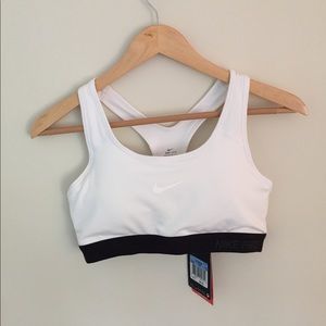 White Nike Sports Bra