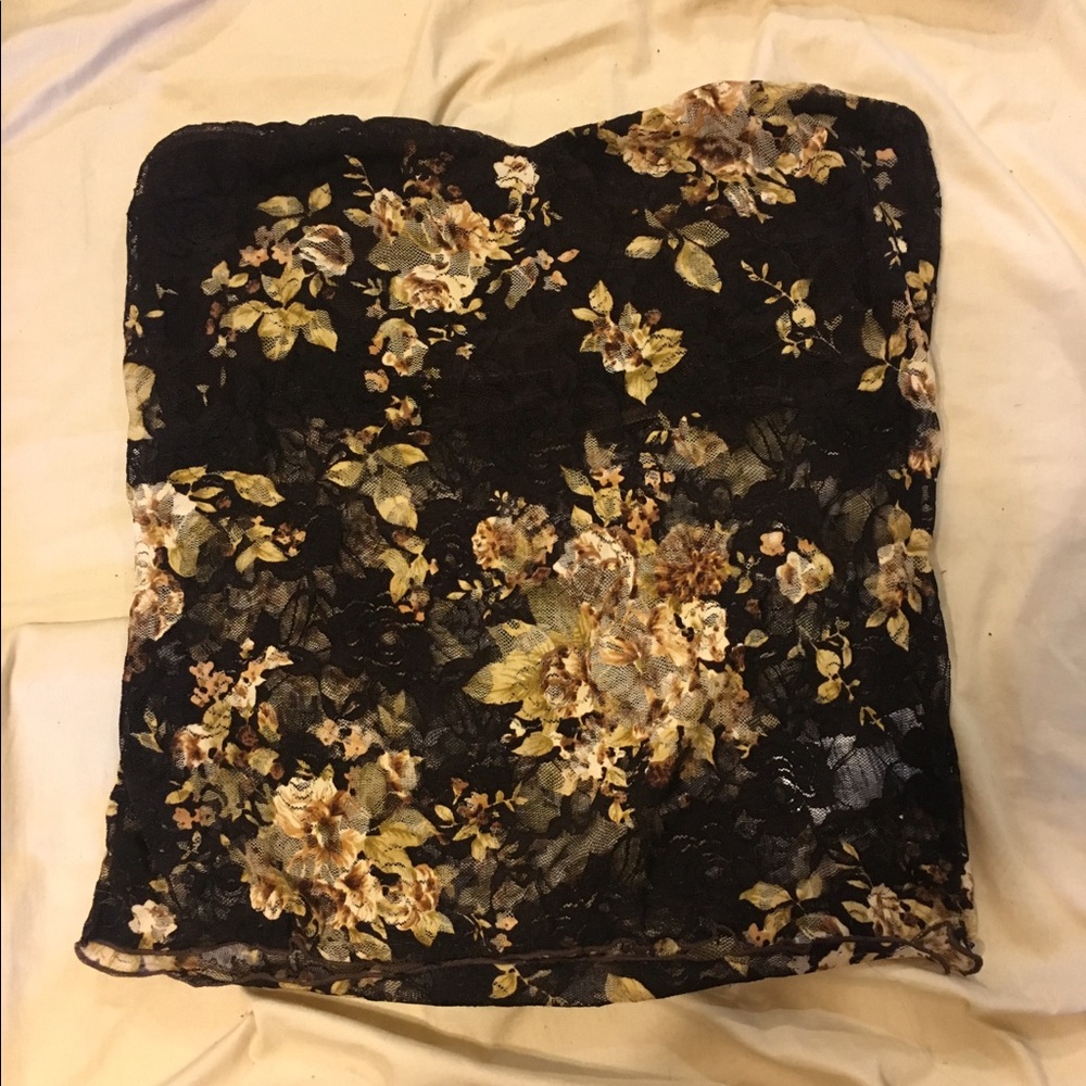Tobi Flowery Corset Top