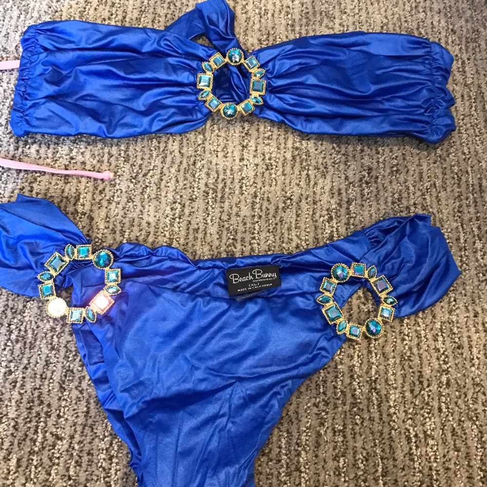 Beach bunny royal blue bikini