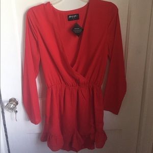 Red Nasty Gal Romper