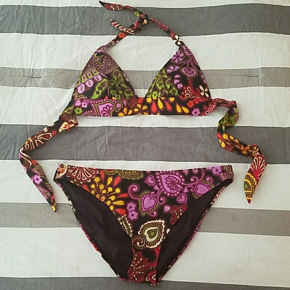 Victoria's Secret Paisley Swim Bikini Set