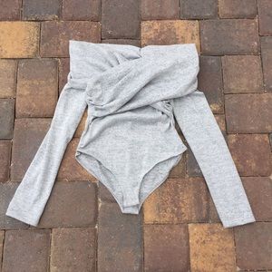 Gray Heathered Bodysuit